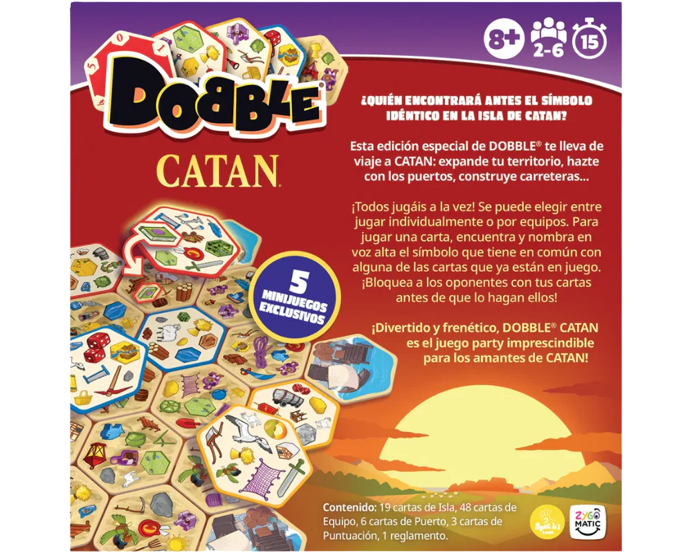 Dobble Catán - Juego de Mesa en Español - Asmodee