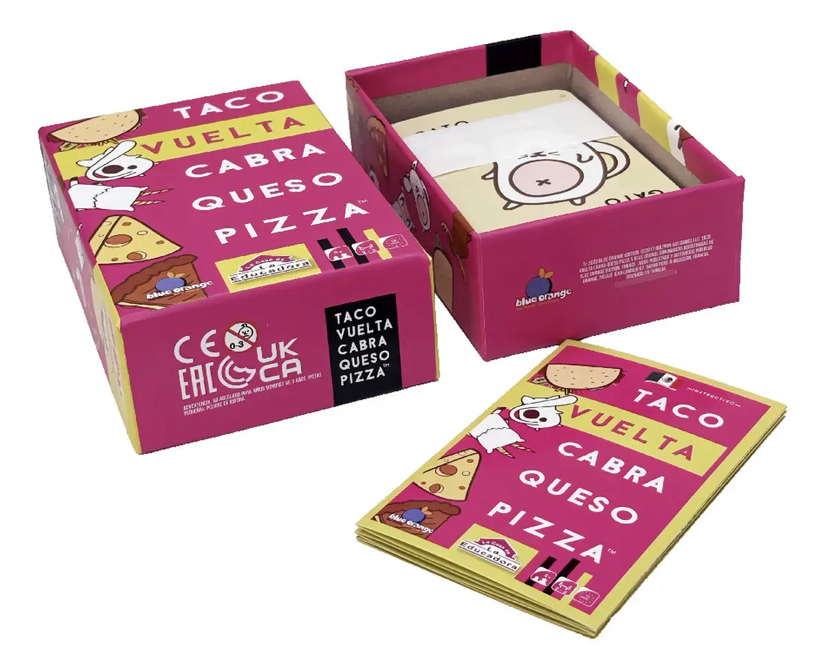 Taco, Vuelta, Cabra, Queso, Pizza - Juego de Mesa en Español
