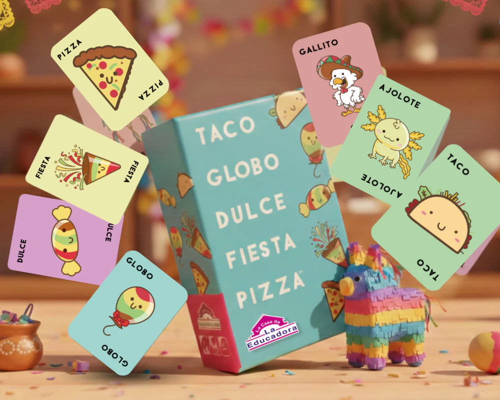 Taco, Globo, Dulce, Fiesta Pizza - Juego de Mesa en Español
