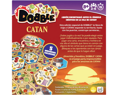 Dobble Catán - Juego de Mesa en Español - Asmodee