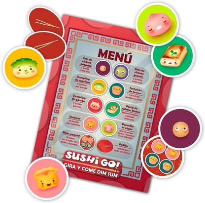 Sushi Go: Gira y Come Dim Sum - Juego de Mesa en Español