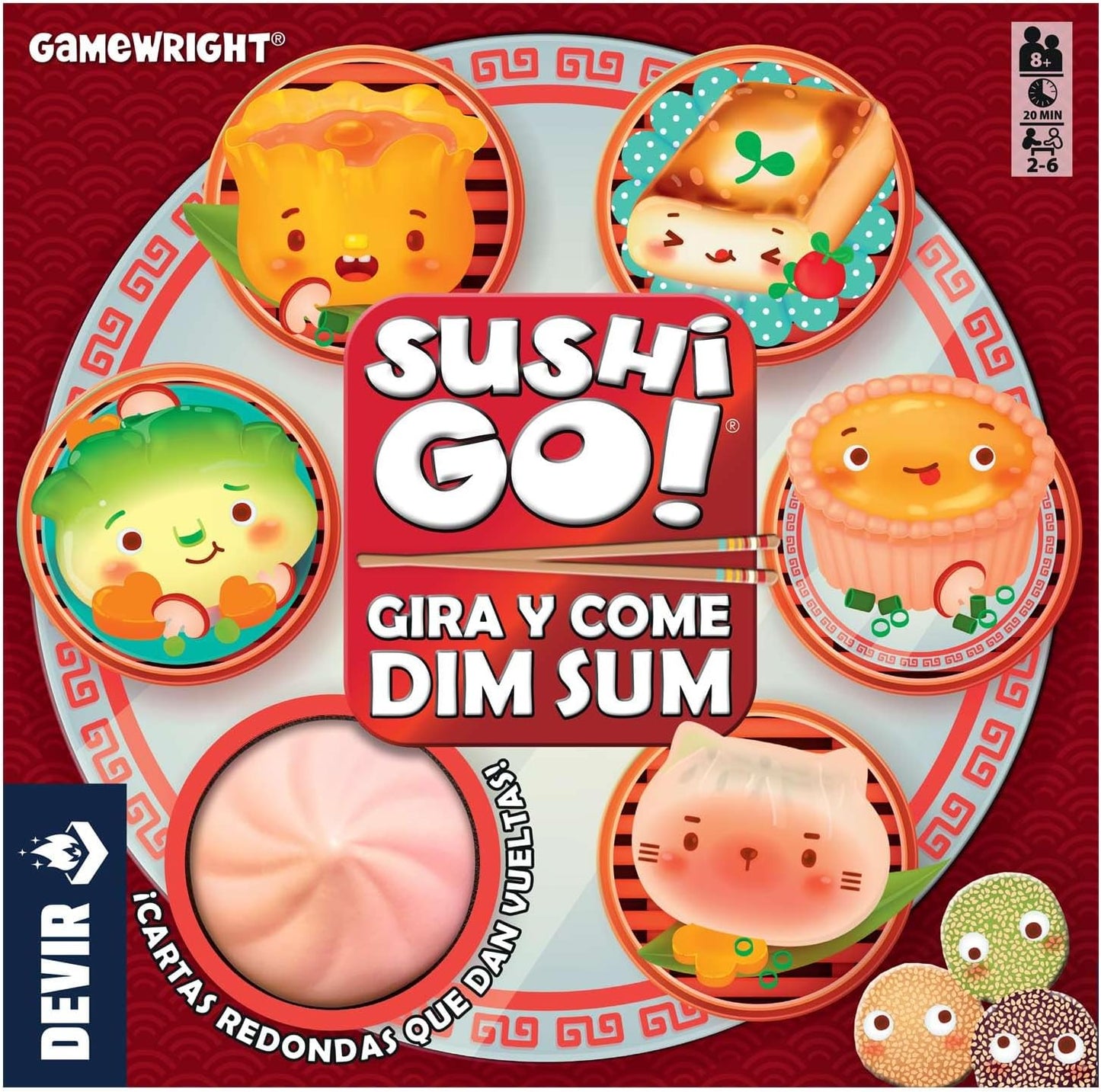 Sushi Go: Gira y Come Dim Sum - Juego de Mesa en Español