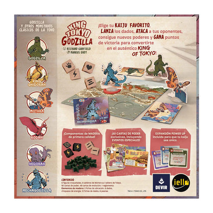 King of Tokyo GODZILLA - Juego de Mesa en Español