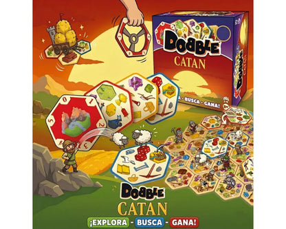 Dobble Catán - Juego de Mesa en Español - Asmodee