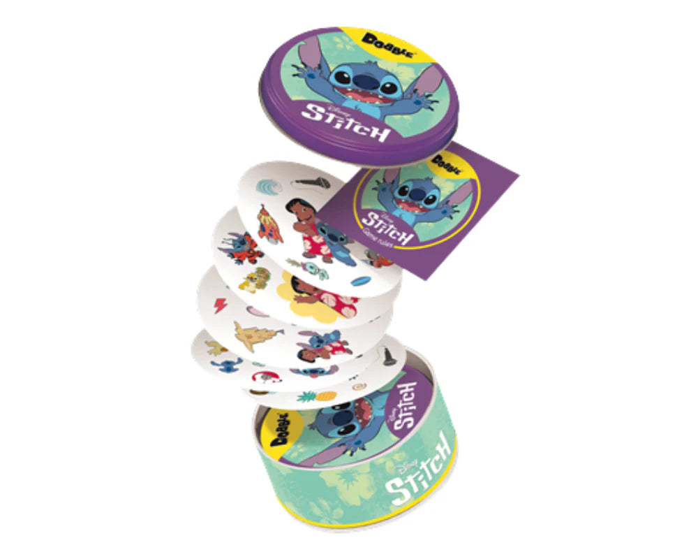 Dobble Disney Stitch - Juego de Mesa en Español - Asmodee