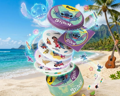 Dobble Disney Stitch - Juego de Mesa en Español - Asmodee