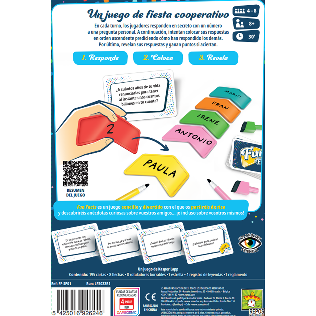 Fun Facts - Juego de Mesa en Español